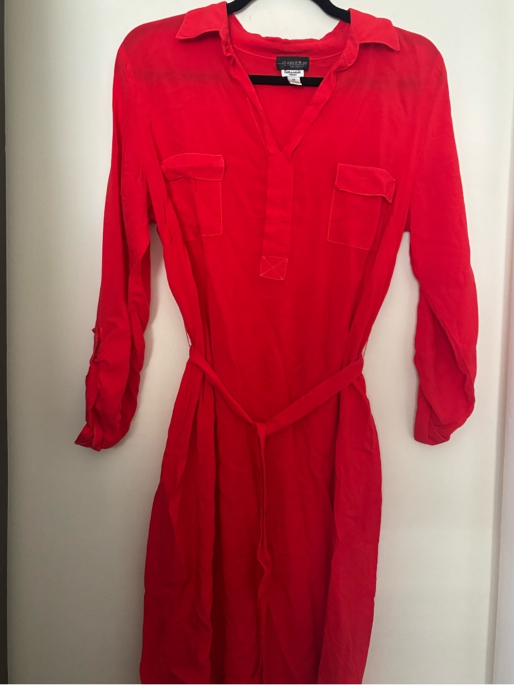 Splendid/ A Pea in the Pod Red Shirt Dress